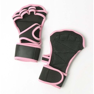 Guantes de Cross Training de Alta Calidad con Agarre Antideslizante, Soporte para Muñeca, Medios Dedos, Cierre de Gancho y Bucle, Guantes para Fisicoculturismo - Product Image 1