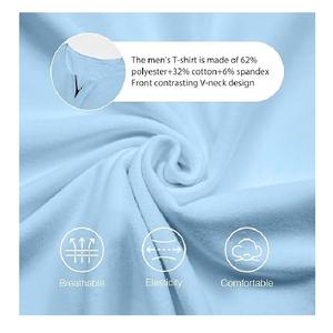 Camiseta de hombre de manga corta, informal, de color sólido, extragrande, orientada a la exportación, 100% algodón, la mejor de Bangladesh, precio de fábrica. - Product Image 5