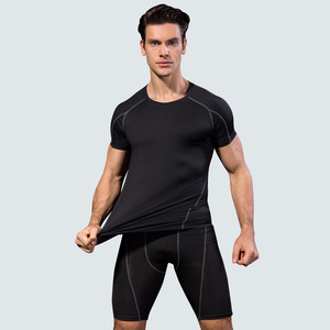 <b>Men's</b> Lightweight Athletic <b>Compression</b> Shorts Set Quick-Drying Yoga <b>Shirts</b> and Shorts Suit <b>for</b> Summer Workouts - Product Image 5