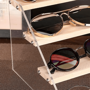 Espositore in legno per carte collezionabili, scaffale rialzato per ritiro self-service, per porta carte magnetiche e carte graduate, standee in acrilico per anime e giochi - Product Image 4