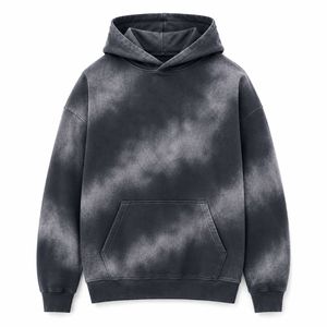Sudadera con Capucha Tie-Dye para Hombre, Corte Holgado, Algodón French Terry, Estilo Casual para Otoño, con Bolsillos - Product Image 4
