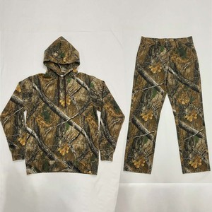 Conjuntos de Sudadera con Capucha de Camuflaje Personalizados al por Mayor, Pantalones Deportivos Holgados con Hombros Caídos, Transpirables, Casuales, de Invierno, OEM, Mangas Largas, Ropa Deportiva - Product Image 1
