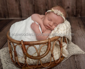Nouveaux accessoires de photographie charmants pour nouveau-nés, lit en bambou écologique, chambre moderne, accessoires de prise de vue pour bébés, pour le sommeil - Product Image 5