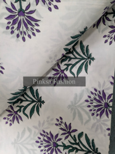 Tela de Algodón Estampada a Mano de Jaipur, Material de Algodón Orgánico Sostenible para Vestidos, Diseños Personalizados para Boutiques - Product Image 3