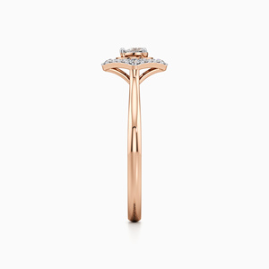 Anillo de Halo con Diamante Cultivado en Laboratorio con Corte de Pera de Lujo Vaayu Jewels para Mujer, Oro de 10K/14K/18K y Plata 925/935 con Baño de Rodio - Product Image 2