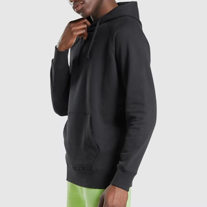 Sweat à capuche classique noir 2026 pour homme – Sweat-shirt streetwear minimaliste premium en molleton doux – Vêtement décontracté à capuche pour l'hiver - Product Image 3