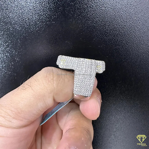 Luxury Cross Moissanite Diamond <b>Ring</b> For Men Christian <b>Statement</b> Jewelry - Product Image 4