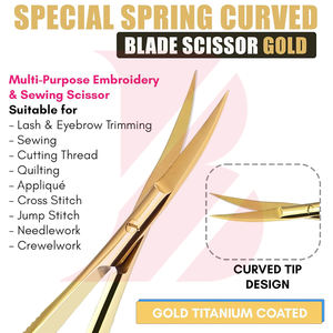 Ciseaux de beauté à ressort antidérapants uniques en acier inoxydable 2026, personnalisables OEM/ODM, durables, de qualité supérieure, en promotion - Product Image 3