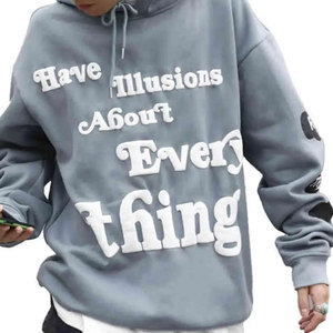 Sweat à capuche décontracté pour homme en coton 100% pour l'hiver, style streetwear, avec logo frontal, tissu 350g, imprimé en relief, HORIZON SPORTS WEAR HM-01 - Product Image 3