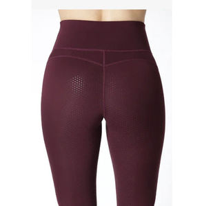 Pantalones de equitación de cintura alta para mujer con botones, de punto, largos, con bolsillos, elásticos en cuatro direcciones, color personalizado - Product Image 6