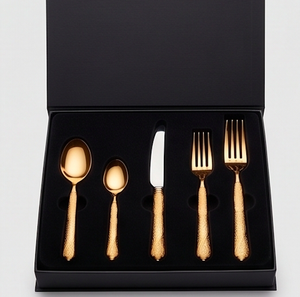Ensemble de couverts en acier doré poli miroir pour restaurant, vaisselle de table, articles de mariage, ustensiles de cuisine - Product Image 6