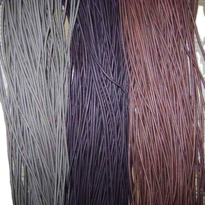 1mm Genuine Leather Cord 2mm-8mm Metallic Cord for Sewn Beads Jewelry Making Findings & Components for Crafts - Product Image 2