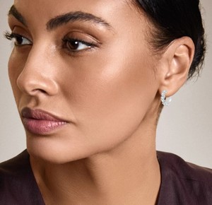 <b>Hoops</b> <b>Earrings</b> Diamond <b>Earrings</b> Gold and <b>Silver</b> <b>Earrings</b> Natural and Lab Grown Diamonds <b>Earrings</b> <b>Hoops</b> Fine Jewelry for Women - Product Image 4