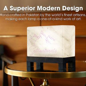 Classic Design Himalayan <b>Cube</b> Shape Salt Lamp Handmade Himalayan <b>Cube</b> Shape Salt Lamp For <b>Table</b> - Product Image 6