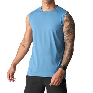Custom Men Quick Dry Sleeveless Shirt Wholesale OEM ODM Gym Training Tank Lightweight Fitness Workout <b>Top</b> Manufacturer - Product Image 4