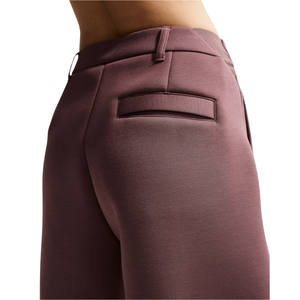 Pantalon large pour femme, taille élastique, devant plat, en molleton tricoté, décontracté, pour l'automne, tenue de détente - Product Image 5