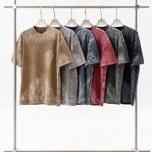 Camisetas Unisex Extra Grandes de Alta Calidad con Lavado Ácido para Hombre, Camiseta Personalizada con Lavado Ácido para Hombre, 100% Algodón - Product Image 2