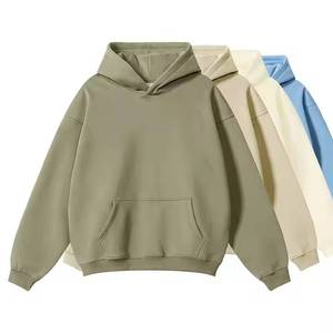 Sudadera con Capucha Unisex Extra Grande, Color Sólido, Poliéster y Algodón, Felpa Francesa, Informal, Forrada, Transpirable, para Primavera - Product Image 4