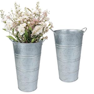 Vase de table en acier galvanisé Art Déco de haute qualité, artisanat R, logo personnalisé, centre de table pour mariage ou anniversaire, support à fleurs - Product Image 5
