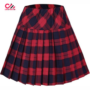 Jupes pour filles tendance à prix de gros, logo personnalisé, respirantes, unies, à motifs plumes - Product Image 2