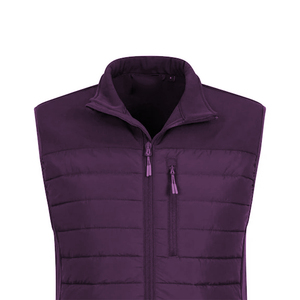 Gilet d'hiver coupe-vent respirant et écologique, design personnalisé, à capuche, couleur unie, fermeture éclair frontale, rembourrage en coton 400 g/m² - Product Image 6
