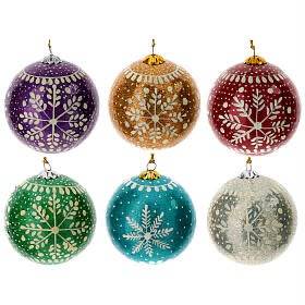 Adorno Navideño de Cerámica Blanca Sublimada con Purpurina, Hecho a Mano y Personalizado, Colgante de Transferencia Térmica de 7.3cm para Festividades, Venta al Por Mayor - Product Image 3