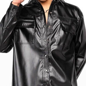 Camisas de Cuero Transpirables y Elegantes para Hombre, Personalizadas, de Tela Suave, Ajuste Cómodo, Material Premium Duradero, Perfectas para la Oficina Diaria - Product Image 5