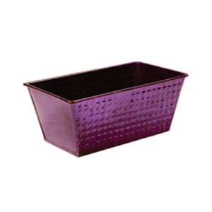 Vente en gros de jardinières rectangulaires modernes en métal violet pour l'intérieur et l'extérieur, bac à fleurs décoratif pour fenêtre, pot de jardin - Product Image 1
