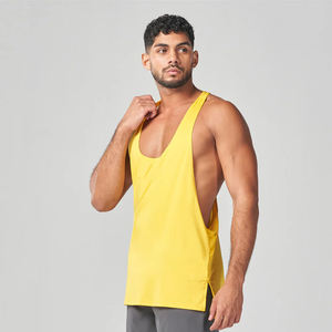 Débardeur Stringer Homme Personnalisé pour Gym, Musculation, Fitness, Perlé, Vintage, Léger, Respirant, Écologique, Polyester/Coton - Product Image 1