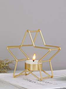 Elegant Tall Metal Candle Holder For Wedding Centerpiece Table Decoration And Luxury Home Interior Styling - Product Image 2
