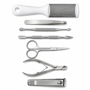 Professional Stainless Steel Manicure <b>Kit</b> with <b>Nail</b> Clipper Scissors Tweezers File and Pusher for Adult Use - Product Image 6