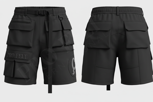 Pantalones Cortos Resistentes Personalizados de Talla Grande, Lona Lisa 100% Algodón, Ecológicos, de Secado Rápido, Transpirables, Ligeros, 240g, con Múltiples Bolsillos - Product Image 3