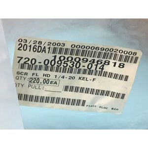 220 LAM 720-009530-014 <b>SCREW</b> <b>FLAT</b> HEAD 1/4-20 - Trusted Global Legacy Semiconductor Equipment and Parts at - Product Image 4