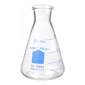 ขวดเออร์เลนเมเยอร์ปากแคบแก้วโบโรซิลิเกต PYREX VISTA ขนาด 50-2000 มล. สำหรับห้องปฏิบัติการ - Product Image 3