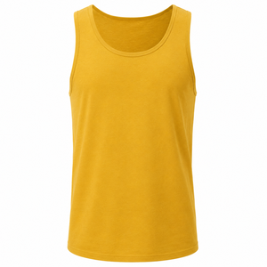 Débardeur Homme Personnalisable en Coton Blanc Uni pour la Salle de Sport et l'Été – Vente en Gros à Prix Abordable - Product Image 2