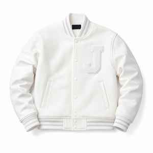 Viral Varsity <b>Jacket</b> High Quality Men's Letterman Varsity <b>Jacket</b> Wool Body Genuine Leather Sleeves Winter Wear <b>Smart</b> Stylish - Product Image 1