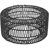 Abat-jour en rotin noir tissé à la main, style côtier minimaliste, pour la décoration de la maison et du jardin, vente en gros, fabriqué par KingCraftViet - Product Image 5