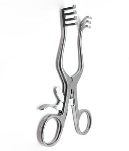 Steel Manual Surgical Instrument Self Retaining Blunt 3x4 Retractor for Controlled Tissue Retraction Surgery By <b>Blush</b> Surgical - Product Image 1