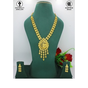 Conjuntos de joyería de boda turca collar de flores joyería chapada en oro joyería 24K chapado en oro Dubai collar y pulsera conjunto indio - Product Image 6