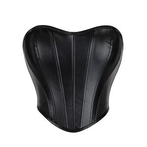 Corset en cuir véritable pour femme, gaine amincissante tendance, bustier en peau d'agneau de qualité supérieure, vente en gros, fournisseur d'usine OEM - Product Image 1