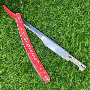 Professional Barber Sliding Barber Razor Stainless Steel <b>Men</b> Shaving Straight Edge Razor Tool with Ergonomic Grip, Durable Blade - Product Image 1