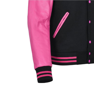 Chaqueta Varsity de Tela Twill para Hombre, Mezcla de Algodón y Poliéster, Tejido Texturizado, Estilo Béisbol Universitario, Acabado Resistente, Chaqueta Casual para Uso Diario - Product Image 5