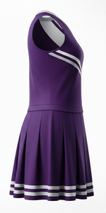 ชุดยูนิฟอร์มเชียร์ลีดเดอร์สำหรับเด็กผู้หญิง แบบสั่งทำพิเศษ ทรงบ็อกซี่ ไร้แขน ผ้าโพลีเอสเตอร์ 100% กันยับ แห้งเร็ว - Product Image 4