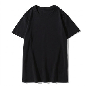 เสื้อยืดแขนสั้นคอกลมผู้ชายคุณภาพสูงขายส่ง ทรงปกติ สีพื้น ผ้าคอตตอนเจอร์ซีย์ สวมใส่สบายๆ - Product Image 5