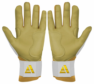 ออกแบบโลโก้แบบมืออาชีพตามสั่ง ถุงมือตีเบสบอลและซอฟต์บอลหนังแท้ Cabretta นุ่ม ระบายอากาศได้ดี - Product Image 2