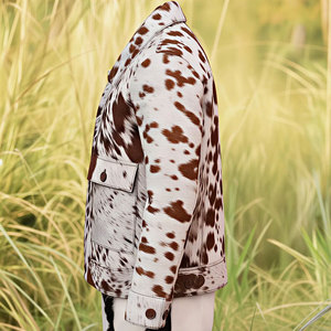 แจ็กเก็ตหนังวัวสำหรับผู้ชาย, แจ็กเก็ตหนังวัวหนังนิ่มสวมใส่สบาย - Product Image 2