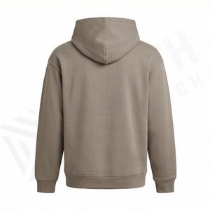 Hoodie surdimensionné élégant pour homme, design vintage délavé avec poche avant, confortable, personnalisable pour l'hiver. - Product Image 2