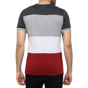 T-shirt streetwear pour homme sur mesure OEM |   Design de bordure latérale unique |   Tissu doux de qualité supérieure |   Ventes en gros de tops à bas prix en vrac - Product Image 3