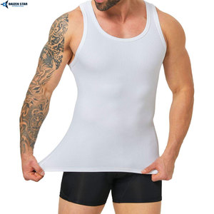 Men's Black Sleeveless Tank Top O-Neck Solid Color Knitted Quick Dry Casual Style - Product Image 4