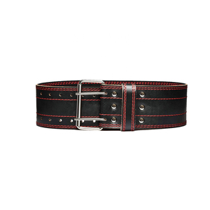 High Quality Heavy Duty PU Leather Gym <b>Belt</b> for Training Men Women's Workout Power Weight Lifting Fitness Equipment Accessories - Product Image 2